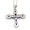 Natural Blue Sapphire Religious Necklace Pendant