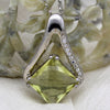 Lime Quartz Fine Necklace Pendant