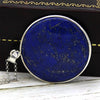 Natural Lapis Lazuli Huge Round Statement Pendant