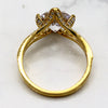 3 Ct Round Simulated Diamond Engagement Ring 14kt Yellow Gold