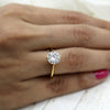 Classic Round Solitaire Simulated Diamond Engagement Ring