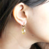 Natural Carved Citrine Dangle Drop Fine Earrings