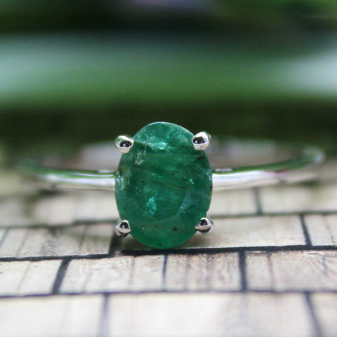 Natural Emerald Fine Ring