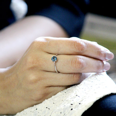London Blue Topaz Stackable Ring