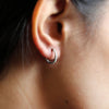 Inside Out Genuine Diamond Hoop Earrings