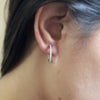 Inside Out Genuine Diamond Milgrain Hoop Earrings