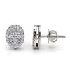 Swarovski Diamond Oval Stud Earrings