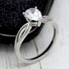 Pear Cut 0.90 CT GIA Certified Diamond Solitaire Engagement Ring