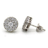 Round Swarovski Diamond Stud Earrings