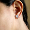 Emerald Cut Classic Solitaire Swarovski High Quality Stud Earrings