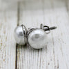 8 MM Round Pearl Classic Stud Earrings