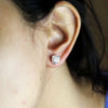 9 MM Round Classic Solitaire Swarovski Diamond Three Prong Everyday Stud Earring