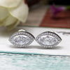 2.75 TCW Marquise Halo Stud Swarovski Diamond Earrings