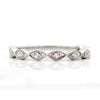 Marquise Half Eternity Stackable Band