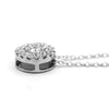 Round Simulated Diamond Minimalist Pendant Necklace
