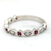 Natural Ruby Sapphire Eternity Band