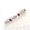 Natural Ruby Sapphire Eternity Band