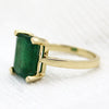 Natural Genuine Emerald 3 CT Classic Ring