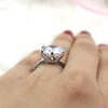 8.50 Ct Round Solitaire Diamond Engagement 9kt White Gold Ring