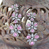 Swarovski Pink CZ Long Dangle luxury Earring