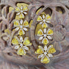 Swarovski Yellow CZ Long Dangle luxury Earring