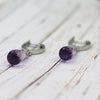 Delicate Amethyst Drop Earrings