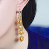 Beautiful citrine dangling Earrings