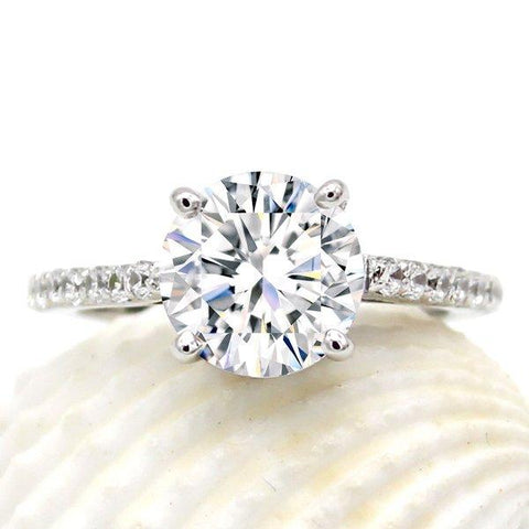 2.5 CT Solitaire with Accents Ring