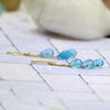 Blue Topaz Chandelier Earrings