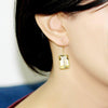 Citrine Emerald Cut Earrings