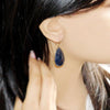 Stunning Huge Blue Sapphire Earrings