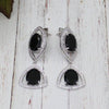 Black Onyx Double Drop Earrings