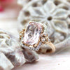 Morganite & Diamond Engagement Ring
