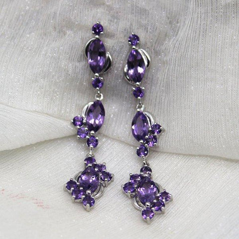 Beautifully Crafted Amethyst Earrings